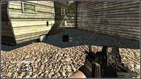 Będąc już po rozmowie z ocalałym mieszkańcem w hangarze (na tyłach przydrożnego baru), opuść go i udaj się na jego tyły - QUARANTINE - Homeland Security (bonusy) | BlackSite Area 51 - BlackSite: Area 51 - poradnik do gry