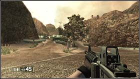 Etap ten jest stosunkowo krótki i pokonujemy go pieszo - QUARANTINE - Targets of Opportunity | BlackSite Area 51 - BlackSite: Area 51 - poradnik do gry