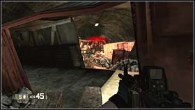 Dalsza droga poprowadzi Cię wzdłuż poniszczonych wagonów kolejowych, w głąb tunelu - QUARANTINE - Targets of Opportunity | BlackSite Area 51 - BlackSite: Area 51 - poradnik do gry