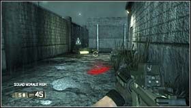 Bonus znajduje się koło tylnego wejścia do sklepu stacji paliw, z których skorzystają wrogowie podczas pierwszego ataku - RACHEL - ...Fighting Them Over... (bonusy) | BlackSite Area 51 - BlackSite: Area 51 - poradnik do gry