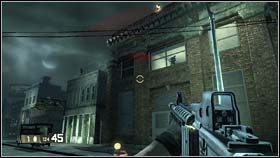 Po dotarciu do skrzyżowania, na pobliskich dachach (i w oknie) pojawią się nowi oponenci - RACHEL - Just a piece of paper | BlackSite Area 51 - BlackSite: Area 51 - poradnik do gry