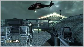 Natkniesz się tam na poszukiwanego ocalałego, niestety chwilę później nadleci wrogi helikopter i go zabije - RACHEL - Just a piece of paper | BlackSite Area 51 - BlackSite: Area 51 - poradnik do gry