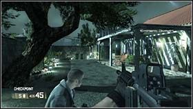 Podczas pokonywania tego etapu miniesz kilka ogródków, trafisz na ulicę przed paroma domami, oraz do budynku w trakcie prac budowlanych - RACHEL - Eminent Domain | BlackSite Area 51 - BlackSite: Area 51 - poradnik do gry