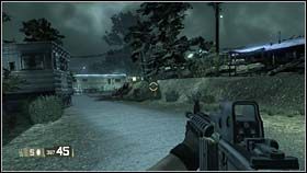 Idąc dalej przed siebie (nie doświadczając żadnych ataków) dotrzesz do prowadzącej w górę, zakręcającej drogi - RACHEL - Domestic Surveillance | BlackSite Area 51 - BlackSite: Area 51 - poradnik do gry