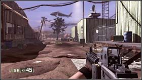 Po pokonaniu pierwszych kilku wrogów udaj się przed siebie i skręć w lewo - TOPSIDE - Oversight | BlackSite Area 51 - BlackSite: Area 51 - poradnik do gry