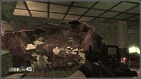 W ten sposób trafisz do rozległego, dwu częściowego budynku, który łączy przejście w piwnicy (pierwsze zdjęcie zejście do piwnicy, kolejne wyjście do drugiej stronie) - TOPSIDE - New S#!%... | BlackSite Area 51 - BlackSite: Area 51 - poradnik do gry