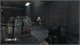 Na drugi natkniesz się w pomieszczeniu ze zrujnowanym sufitem (zeskoczą z niego wrogowie) - WRECKED - Junk Science (bonusy) | BlackSite Area 51 - BlackSite: Area 51 - poradnik do gry