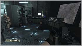 Kolejny pożądany przedmiot znajduje się w małym pomieszczeniu, w którym dojdzie do krótkiej rozmowy z nowym bohaterem (trafisz do tego miejsca, chcąc ukończyć grę) - WRECKED - Junk Science (bonusy) | BlackSite Area 51 - BlackSite: Area 51 - poradnik do gry