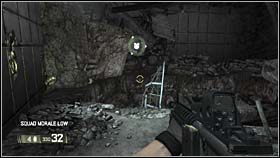 Na końcu dostępnej drogi znajduje się punkt aktywacyjny, jego użycie spowoduje zjazd po linie - WRECKED - Last Throes | BlackSite Area 51 - BlackSite: Area 51 - poradnik do gry