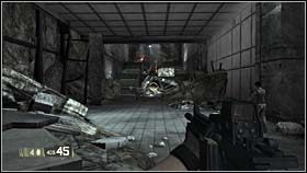 Będąc na dole przejdź jedyną ścieżką do miejsca wskazanego na zdjęciu - WRECKED - Last Throes | BlackSite Area 51 - BlackSite: Area 51 - poradnik do gry