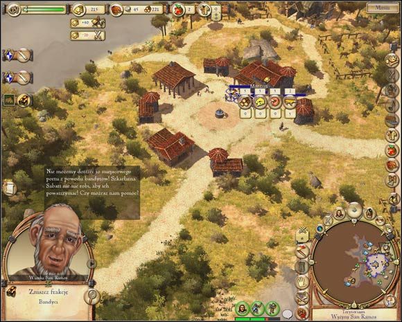 Ze sprzymierzonymi wioskami możesz również handlować. Dla pewności zabezpieczaj jednak transporty z dobrami. - Misja XIV - Gueranna | The Settlers Narodziny Imperium - The Settlers: Narodziny Imperium - poradnik do gry
