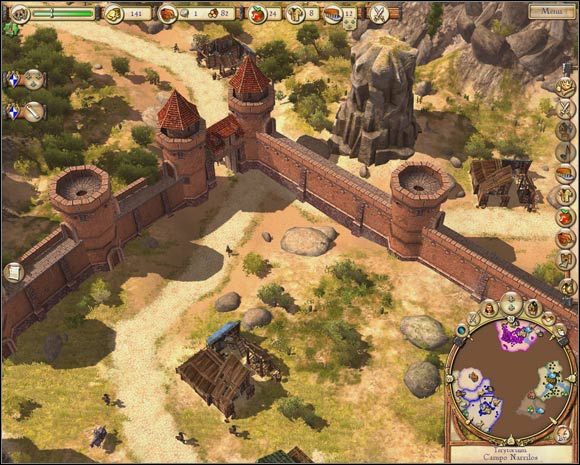 Szczelny i obstawiony łucznikami mur obronny wokół twojego miasta to podstawa. - Misja XVI - Rossotorres | The Settlers Narodziny Imperium - The Settlers: Narodziny Imperium - poradnik do gry