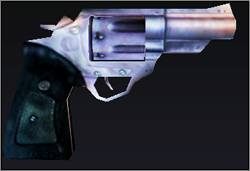 Pierwsza broń Aline. Mała skuteczność rewolweru przeciwko istotom ciemności powoduje, że korzystamy z niego tylko w wypadku gdy nie mamy innego wyjścia. Amunicja: pociski magnezowe. - Poradnik do gry - Broń | Alone in the Dark Koszmar powraca - Alone in the Dark: Koszmar powraca - poradnik do gry