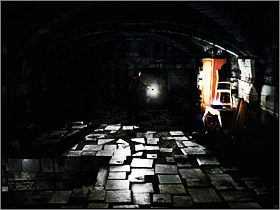 Po krótkiej wędrówce znajdziesz się w pomieszczeniu z drzwiami które blokuje kupa gruzu - Posiadłość Mortonów - Piwnice i Parter (1) | Edward Carnby | Alone in the Dark - Alone in the Dark: Koszmar powraca - poradnik do gry