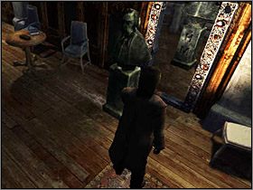 Na początek przyjrzyj się posągowi koło lustra, a zauważysz, że zawiera pewien mechanizm - nie znasz jednak do niego szyfru - Posiadłość Mortonów - Piwnice i Parter (1) | Edward Carnby | Alone in the Dark - Alone in the Dark: Koszmar powraca - poradnik do gry