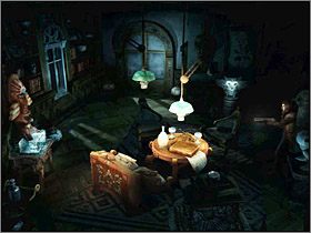 Ze stołu w centrum pokoju zabierz mały złocony klucz - Posiadłość Mortonów - Piwnice i Parter (5) | Edward Carnby | Alone in the Dark - Alone in the Dark: Koszmar powraca - poradnik do gry