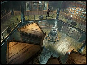 Gdy rozejrzysz się już na dole, wejdź na schody - Posiadłość Mortonów - Biblioteka (1) | Edward Carnby | Alone in the Dark - Alone in the Dark: Koszmar powraca - poradnik do gry