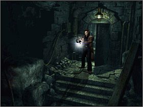 Drzwi przez które uciekł Alan stoją otworem, więc pora podążyć jego śladem - Podziemne Laboratorium (2) | Edward Carnby | Alone in the Dark Koszmar powraca - Alone in the Dark: Koszmar powraca - poradnik do gry