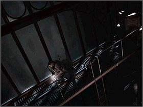 Znajdziesz tam posąg, który należy przesunąć do miejsca w którym barierka jest zerwana i zepchnąć go na dół - Jaskinie Abkanis (1) | Edward Carnby | Alone in the Dark Koszmar powraca - Alone in the Dark: Koszmar powraca - poradnik do gry