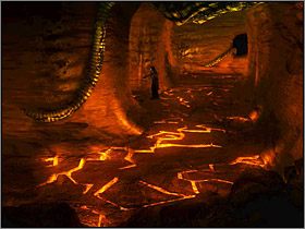 Następnie dotrzesz do wejścia, które zaprowadzi cię na wulkaniczne tereny - Świat Mroku (2) | Edward Carnby | Alone in the Dark Koszmar powraca - Alone in the Dark: Koszmar powraca - poradnik do gry