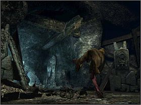 Na początku zlokalizuj boczny korytarz w którym znajduje się włócznia - Świat Mroku (2) | Edward Carnby | Alone in the Dark Koszmar powraca - Alone in the Dark: Koszmar powraca - poradnik do gry