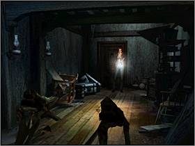 Następnie skieruj się w boczną odnogę i wejdź w pierwsze drzwi które zobaczysz - Posiadłość Mortonów (1) | Aline Cedrac | Alone in the Dark Koszmar powraca - Alone in the Dark: Koszmar powraca - poradnik do gry