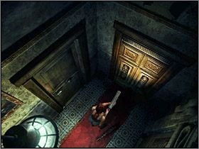 Na dole przejdź przez drzwi - Posiadłość Mortonów (9) | Aline Cedrac | Alone in the Dark Koszmar powraca - Alone in the Dark: Koszmar powraca - poradnik do gry