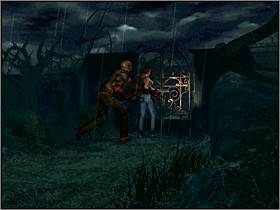 Monstrum będzie deptać ci po piętach więc lepiej się pośpiesz - Tereny wokół Posiadłości (1) | Aline Cedrac | Alone in the Dark Koszmar powraca - Alone in the Dark: Koszmar powraca - poradnik do gry