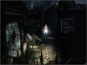 Nie przegap wąskiej alejki na tyłach cmentarza - Tereny wokół Posiadłości (1) | Aline Cedrac | Alone in the Dark Koszmar powraca - Alone in the Dark: Koszmar powraca - poradnik do gry