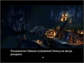Po przeskoczeniu w odpowiednich miejscach skalnych półek, twoim oczom ukaże się pobliska świątynia Abkanis - Świat Mroku (1) | Aline Cedrac | Alone in the Dark Koszmar powraca - Alone in the Dark: Koszmar powraca - poradnik do gry