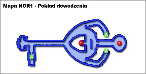 LEGENDA (Mapa NOR1) - Mass Effect: Opis statku - pomieszczenia i interakcje, Normandia - Mass Effect - poradnik do gry