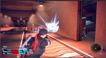 Po zakończeniu walki wchodzimy na górę i kierujemy się w stronę windy (NOV6-B) - Mass Effect: Szczyt 15, Droga na Stację Szczeliniową - Noveria, solucja - Mass Effect - poradnik do gry