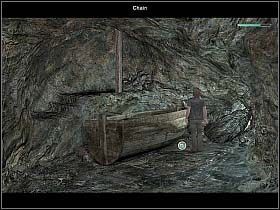 Z sączącego się ze skały po prawej strumyczka nasz bohater nabiera garść wody i zaspokaja pragnienie, co wybitnie polepsza jego stan (spójrz na pasek zdrowia) - Dzień piąty (cz.1) | Reprobates U Bram Śmierci - Reprobates: U Bram Śmierci - poradnik do gry