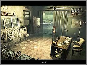 Powróciwszy do prosektorium przez szybę widzi, że Edwin dostał się za niedostępne jeszcze przed chwilą drzwi - Noc piąta (cz.2) | Reprobates U Bram Śmierci - Reprobates: U Bram Śmierci - poradnik do gry