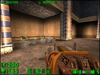 Sekret #5: W pomieszczeniu ze skoczkami należy strzelić w przed ostatni fragment muru (ten koło rogu) aby odkryć sekretne pomieszczenie - 06: Oaza | Serious Sam Pierwsze starcie - Serious Sam: Pierwsze starcie - poradnik do gry