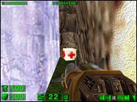 Sekret #3: Kiedy znajdziemy się już w środku idąc niewielką ścieżką przy wodospadzie natrafimy na dodatkowe życie - 05: Księżycowe góry | Serious Sam Pierwsze starcie - Serious Sam: Pierwsze starcie - poradnik do gry