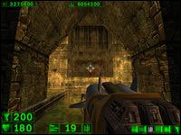 Sekret #5: Przy wejściu do podwodnego kompleksu, w miejscu gdzie zaatakuje nas Jaszczuroid natkniemy się na półkę z nabojami - 09: Kanały | Serious Sam Pierwsze starcie - Serious Sam: Pierwsze starcie - poradnik do gry