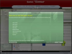 W ten sposób lądujemy w miejscu kreacji postaci menedżera - Kreacja menedżera i wybór zespołu - Football Manager 2008 - poradnik do gry