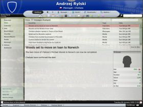 Inbox - skrzynka z wiadomościami na temat klubu - Główne ikony - Warsztat pracy menedżera - Football Manager 2008 - poradnik do gry