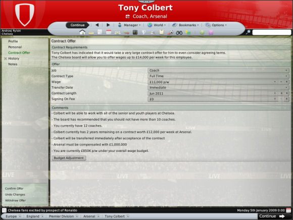 W kolejnych rubrykach znajdziesz - Asystenci i trenerzy (2) - Prowadzenie drużyny - Football Manager 2008 - poradnik do gry