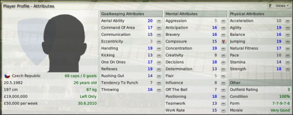 Tu pojawia się nowa grupa atrybutów - Kadra (1) - Prowadzenie drużyny - Football Manager 2008 - poradnik do gry