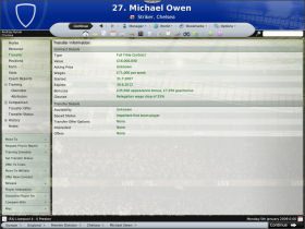 Transfer - garść informacji na temat obostrzeń transferowych dla tego piłkarza - Kadra (2) - Prowadzenie drużyny - Football Manager 2008 - poradnik do gry