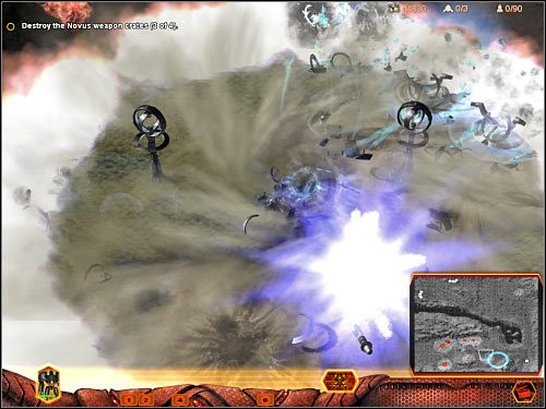 Cel 3: Escort the Purifier to the Material Uplink (Eskortuj maszynę kroczącą do budynku Material Uplink) - Misja 4 (cz.2) | Hierarchy | Universe at War Earth Assault - Universe at War: Earth Assault - poradnik do gry