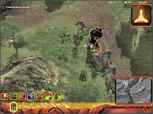 Teraz musisz błyskawicznie zacząć niszczyć znajdujące się w obozie wieżyczki typu Guardian - Misja 5 (cz.3) | Hierarchy | Universe at War Earth Assault - Universe at War: Earth Assault - poradnik do gry