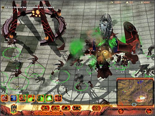 Po zniszczeniu drugiego Walkera skup się w większym stopniu na niszczeniu zwykłych jednostek, których powinno się tu pojawić całkiem sporo - Misja 6 (cz.3) | Hierarchy | Universe at War Earth Assault - Universe at War: Earth Assault - poradnik do gry