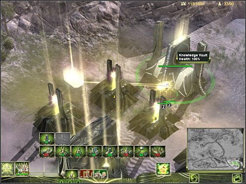 4) Wieżyczki obronne, Machina, Oracle - Mapa globalna - Przykładowa misja (cz.1) | Masari - Universe at War: Earth Assault - poradnik do gry