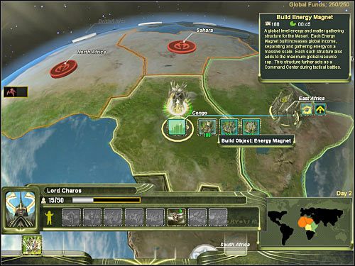 3) W zależności od własnych preferencji, zdołałeś w sumie zdobyć dwa lub trzy sektory - Mapa globalna - Wskazówki dotyczące rozwoju kampanii | Masari - Universe at War: Earth Assault - poradnik do gry