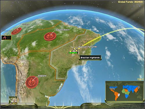 5) Podobnie jak wcześniej, musisz podjąć decyzję czy zależy ci na jak najszybszym zakończeniu tej części kampanii czy może chcesz podbić wszystkie możliwe terytoria - Mapa globalna - Wskazówki dotyczące rozwoju kampanii | Masari - Universe at War: Earth Assault - poradnik do gry