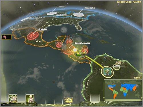 1 - Mapa globalna - Wskazówki dotyczące rozwoju kampanii | Masari - Universe at War: Earth Assault - poradnik do gry