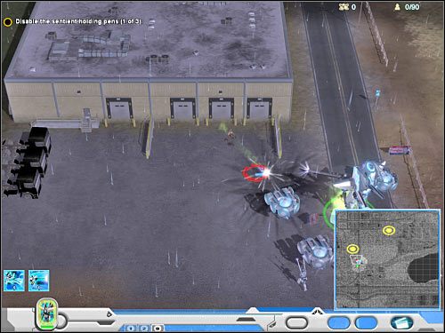 Ostatnia już zagroda znajduje się na północny-wschód (5 na mapie) - Misja 2 (cz.2) | Novus | Universe at War Earth Assault - Universe at War: Earth Assault - poradnik do gry